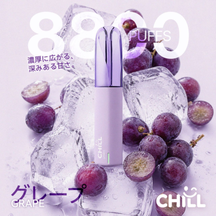 CHILL 8800｜ぶどう味｜約8800回吸引｜ニコチン3%
